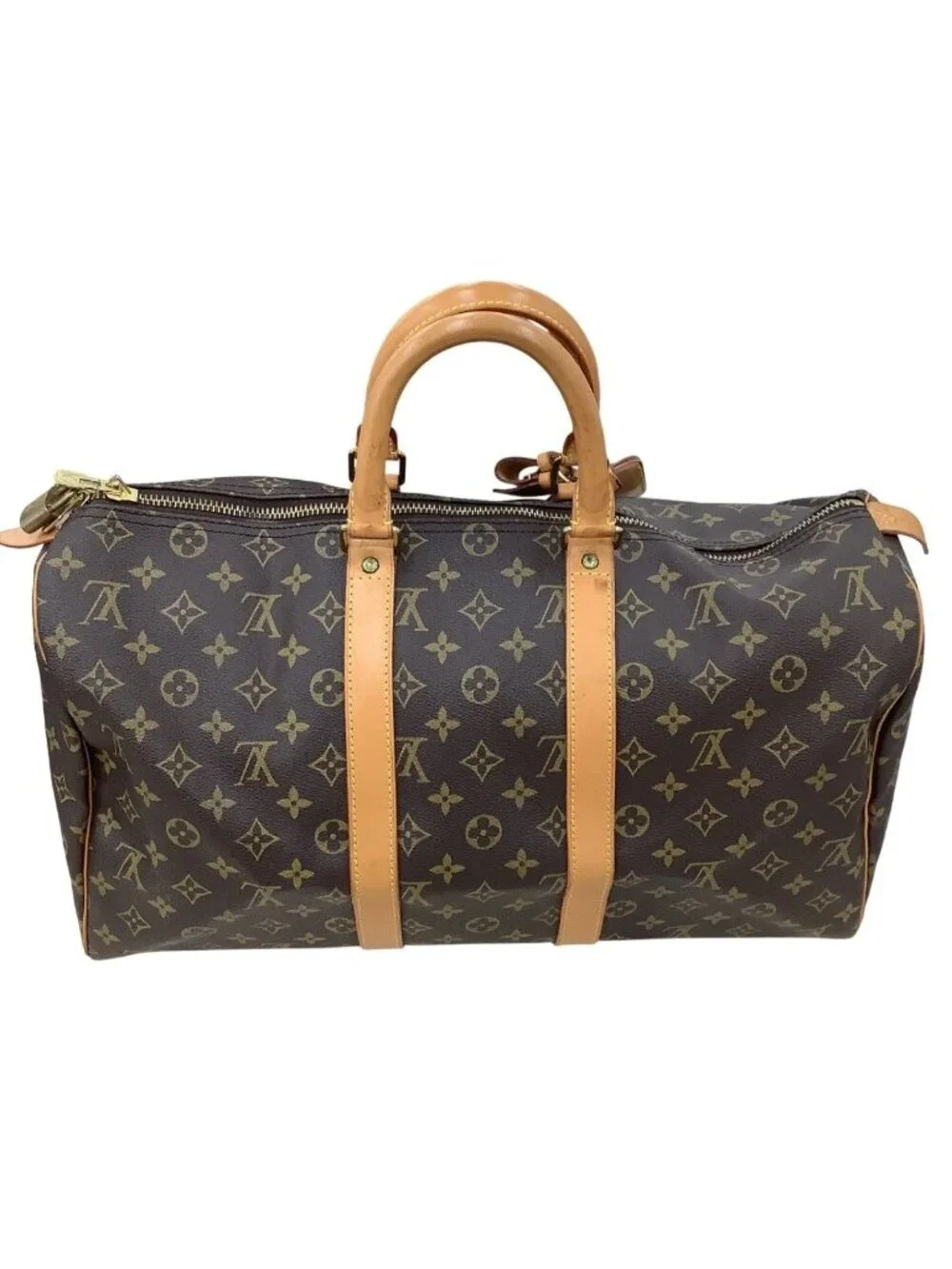 Louis Vuitton Monogram Keepall Bandouliere 45 Boston Bag